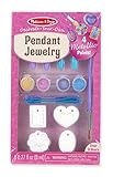 Melissa & Doug Decorate-Your-Own Pendant Jewelry Craft Kit (Makes 4 Necklaces)