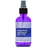 Motherlove Pregnant Belly Oil (4 oz) Natural Moisturizer to Soothe Itchy Skin & Prevent Stretch Marks—Non-GMO, Organic Herbs, Vegan