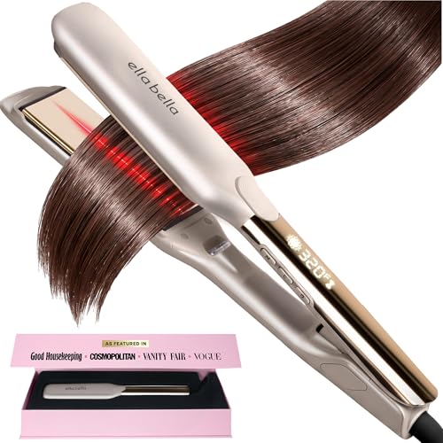 ELLA BELLA Titanium Flat Iron Hair Straightener