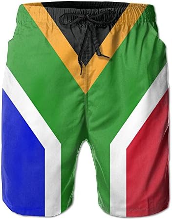 South Africa Flag Mens Water Sports Quick Dry Beach Shorts