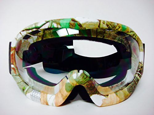 Motocross Off-road UTV ATV Bike Goggles Snowboard Hunting OAK Camo Adult Clear Lens
