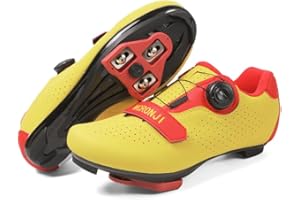 MCRONJI Cycling Shoes, Unisex Delta Cleats Compatible, Indoor Peloton and Outdoor Road Bike Shoes for Men and Women