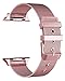 Apple Watch Band 38mm Milanese Loop with Buckle Stainless Steel Mesh iWatch Band with Classic Buckle Replacement Strap Compatible Apple Watch Series 3/2 / 1 Nike Edition Sport - 38mm Pink Gold