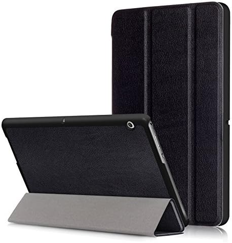Delhisalesmart Leather Flip Back Case Cover for Honor Mediapad T3 10 9.6 inches-Black
