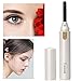 Heated Eyelash Curler,Mini Electric Eyelash Curler Brush,Eyelash Curler with Comb Long Lasting Curled,Portable Electric Makeup Eye Lashes Brush (White)