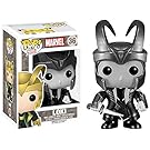 Funko Pop! Marvel Black/white Loki with Helmet Figure #36 HOT Topic Exclusive
