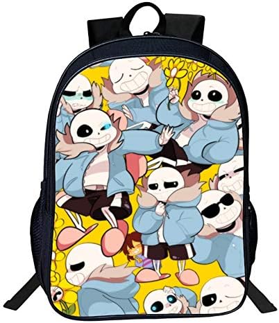 Unisex Undertale Backpacks Backpack Anime Cartoon Backpack Kids School Backpack Outdoor Rucksack (Color : A01, Size : 40 X 30 X 16cm)