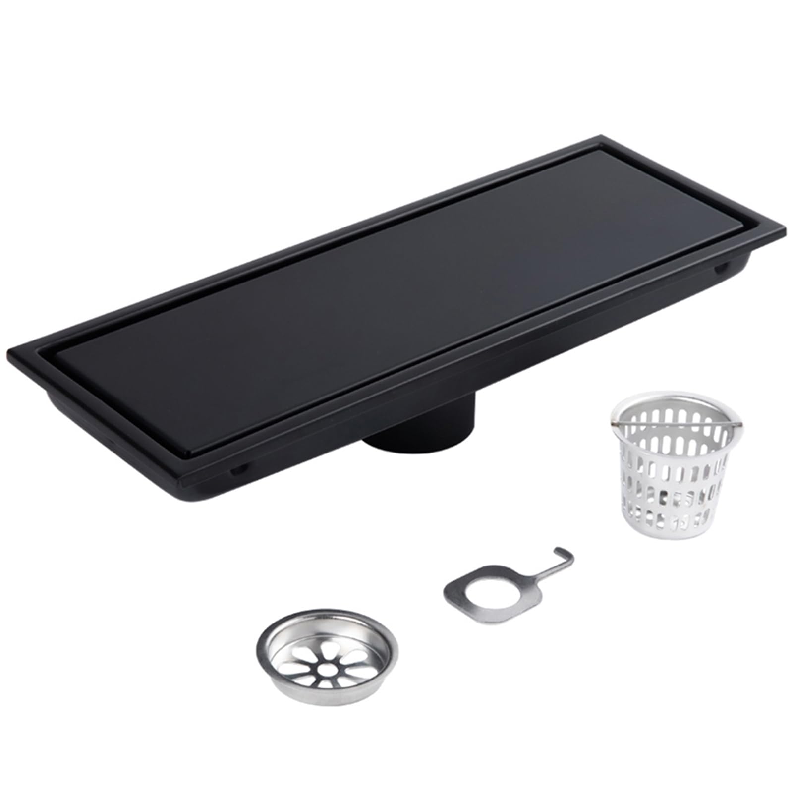 Shower Strainer Rectangular Mua Heaorld 12 Inch Linear Shower Drain, Rectangular Shower Floor Drain ...
