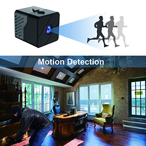 Mini Spy Camera Hidden Camera Conbrov HD33 1080P Indoor Home Security Camera Nanny Cam Built-in Battery Motion Detection Night Vision Home Office