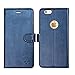 OCASE iPhone 6S Case [Free Screen Protector Included] Leather Wallet Flip Case for iPhone 6 / 6S Devices 4.7 Inch - Blue