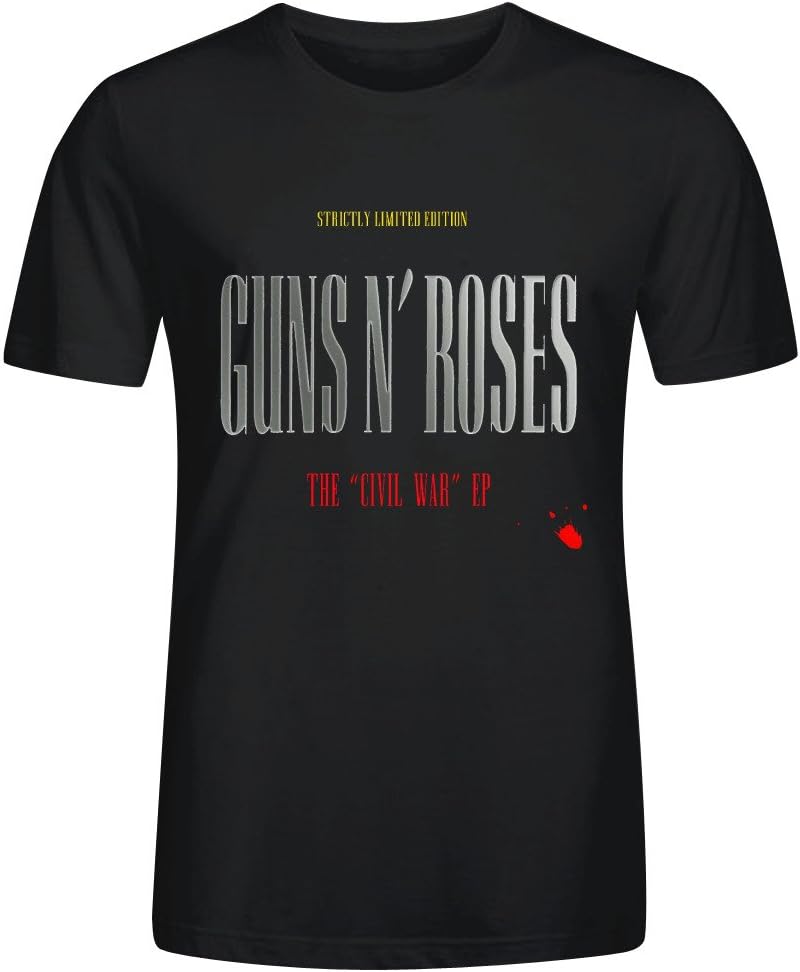 Charles Cheek Civil War Guns N' Roses Shirts 100 Cotton Men O Neck