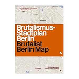 Brutalist Berlin Map: Brutalismus-stadtplan Berlin Landkaart – Gevouwen Kaart, 1 september 2021