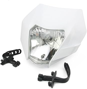 12V White Street Fighter Universal Headlight Headlamp Fairing kit for Honda KTM