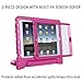HDE Case for iPad Air - Kids Shockproof Bumper Hard Cover Handle Stand with Built in Screen Protector for Apple iPad Air 1-2013 Release 1st Generation (Hot Pink)