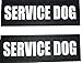 Albcorp Reflective Service Dog Patches with Hook Backing for Service Animal Vests /Harnesses Large (6 X 2) Inch