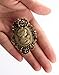 Grace Angel Old Style Cameo Crystal Rhinestone Lady Maiden Flower Pin Brooch BR006