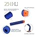 ZHIHU Official 110-Dart Different style EVAFoam Darts with Blue&Green Round Head and Glow in the Dark White Darts Refill Pack for Any Kid N-Strike Bullets Elite Blasters Toy Gun(Hole - Speed)