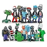 Maggift Plants vs Zombies Figure PVC Toys,16 Piece (Plants vs Zombies)
