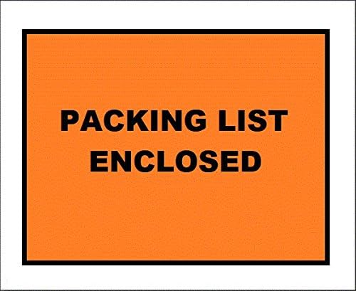 500 - 4.5" x 5.5" Clear Invoice Enclosed Adhesive Envelope Sleeve 4 1/2" x 5 1/2"