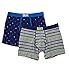 SAXX UNDERWEAR Mens Vibe Boxer Brief 2-Pack Bright Anchor/Boat Stripe LG