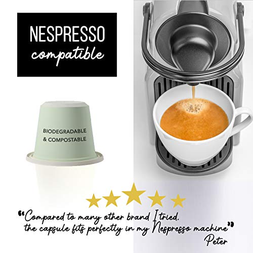 Nespresso Kapseln Kompatibel | BIO FAIRTRADE Arabica Kaffee in Kapseln Biologisch abbaubar | PAOLO Sortenreiner Kaffee… – Bild 5