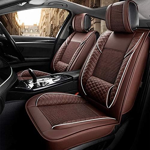 MOO0MDDY Car seat protection/car seat cover Compatible with Toyota series: Camry, Corolla, Crown, Fit, Highlander, Land Cruiser, Prado, RAV4, Reiz, Vios,Brown,LandCruiser