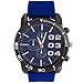 2013newestseller 1pcs Blue Casual Mens Womens 3 Eyes Big Dial Quartz Wrist Watches