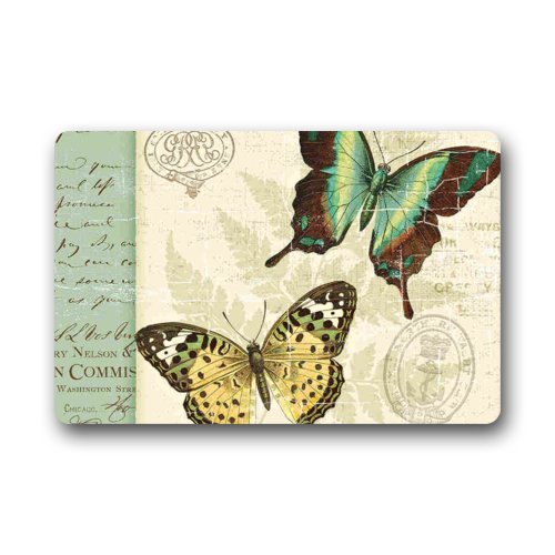 Fantastic Doormat Vintage Butterfly Art Door Mat Rug Indoor Outdoor Front Door Bathroom Matsaƒa A Aƒa A Bedroom Doormat 23 6 L X 15 7 W By Butterfly Doormats Amazon In Home Kitchen