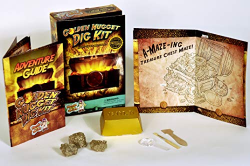 Discover with Dr. Cool Golden Nugget Dig Kit - Excavate Real Specimens!