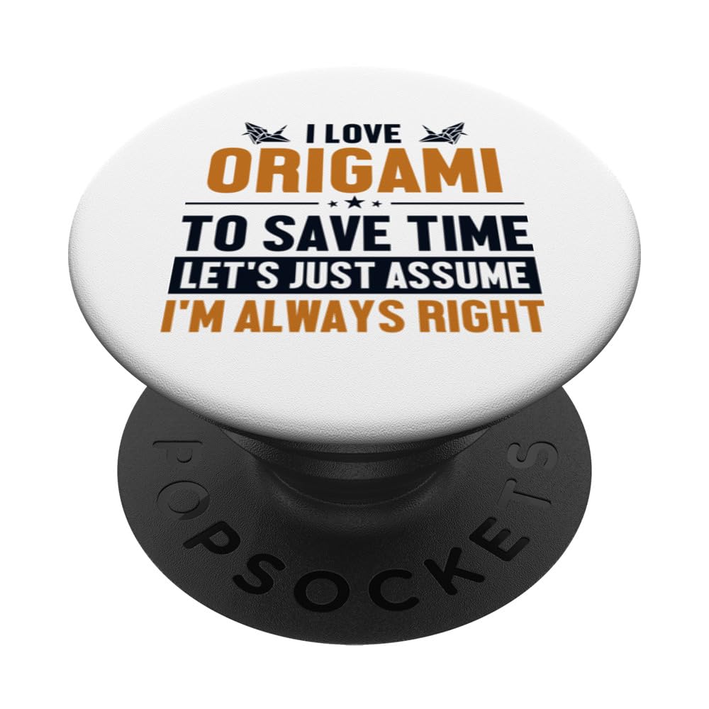 Origami Let's Assume I'm Right Folding Owl Master Origami PopSockets Swappable PopGrip