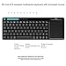 Rii K18 Wireless Keyboard With build-in Large Size Touchpad Mouse, Rechargable Li-ion battery, For PC,Google Smart TV,KODI,Raspberry Pi2/3, HTPC IPTV,Android Box,XBMC,Windows 2000 XP Vista 8 10