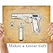 1911 Colt 45 Patent Print - 11x14 Unframed Patent Print Gun Pictures for Wall - Man Cave Gun Poster Decor - Gift Under $20 for Gun Owners and Firearms Enthusiasts