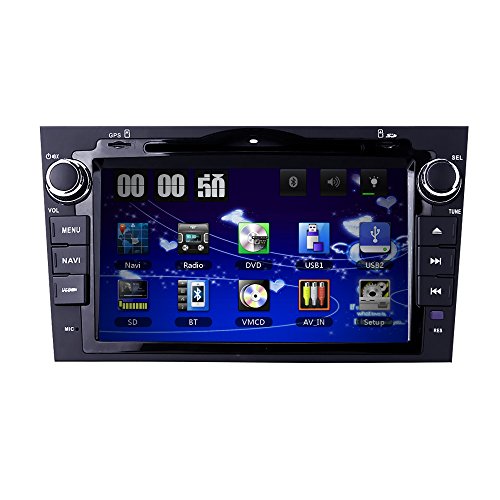 HIZPO 8 inch for HONDA CRV CR-V 2007 2008 2009 2010 2011 In Dash HD Touch Screen Car DVD Player GPS Navigation Stereo Support Bluetooth/SD/USB/Ipod/FM/AM Radio/DVR/3G/AV-IN/1080P free Map Card