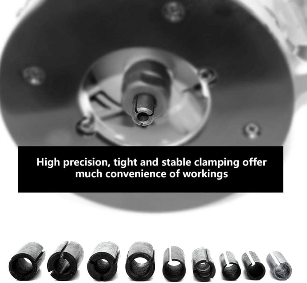 High Precision Router Bit Chuck Collet Adapter Woodworking Split Bushing Milling Cutter Holder Adapter Collet Shank CNC Router Tool Adapters holder 12.7mm change to 6.35mm/ 8-6.35/8-6/12.7-6mm - Image 4