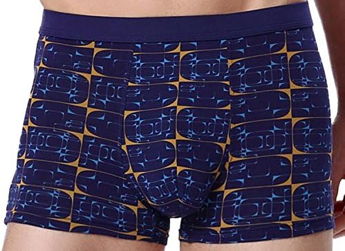 gmgm Mens Underwear 3 Pack Print Modern Classic Boxer Briefs Blue S