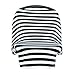 Car Seat Cover,Nursing Cover,Car seat Canopy Covers Multi-Use Infant Car seat Canopy Covers Shopping Cart High Chair Stroller- Best Multi-Use Infinity Stretchy Shawl (Black/White Stripe)