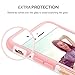 DUEDUE Case Compatible iPhone 6s Plus, iPhone 6 Plus, Floral Pineapple Slim Case Hybrid Hard PC Soft Silicone Anti-Scratch Glossy Shockproof Protective Case for Woman Girls,Rose Gold