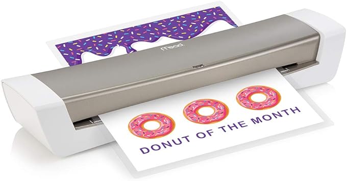 Amazon Com Mead Laminator Thermal Heatseal Pro Lamination Machine 12 5 Max Width Includes Ezalign Laminating Sheets Pouches M1701875 White Gray 3 X 18 5 X 5 Office Products