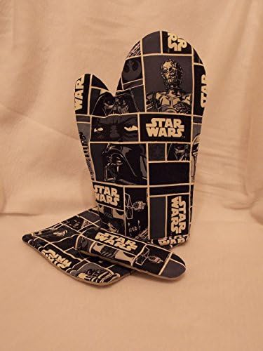Star Wars Oven Mitts, Set of 3, Durable Heat Resistant