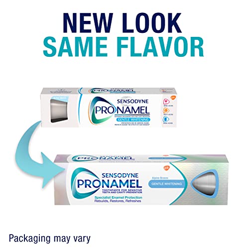 Sensodyne Pronamel Gentle Teeth Whitening Enamel Toothpaste for Sensitive Teeth, to Reharden and