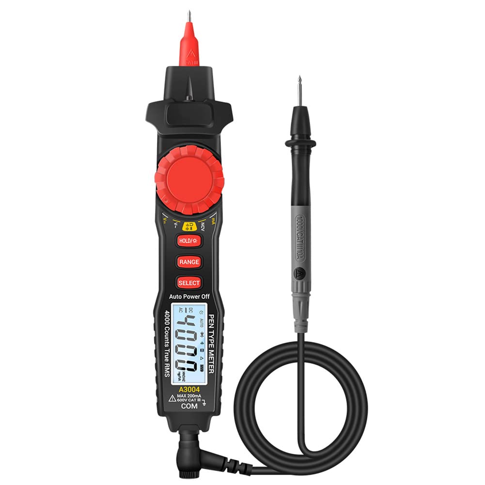 Fasizi A3004 Digital Pen Type Multimeter Auto Range Tester 4000 Counts Non Contact AC/DC Voltage Resistance Capacitance Diode Continuity Tester Tool