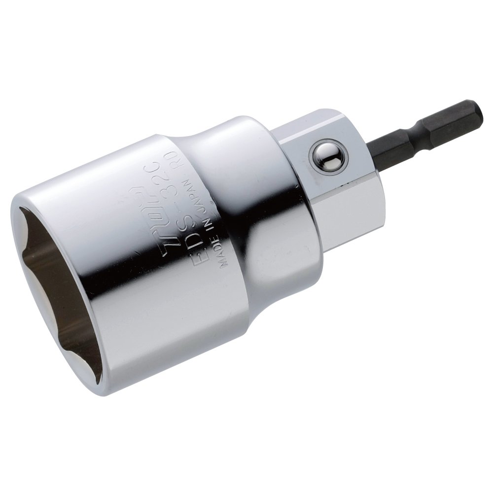トップ (TOP) 電動ドリル用 コンパクトソケット 対辺32㎜ 全長92㎜ 6角 仮締め用 EDS-32C 燕三条 日本製 の商品画像