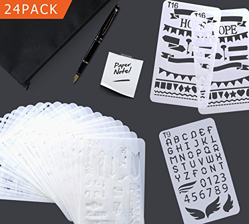 Bullet journal stencil various diy drawing templates pl…