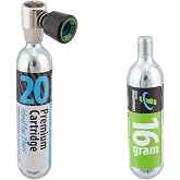 Genuine Innovations G2673, AirChuck, Lightweight, Bicycle CO2 Inflator, weight 16g, Black