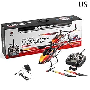 Centishop Remote Control Helicopter, Weili V913 Single Paddle with Gyro and Led Light Navigation Propeller Remote Control Helicopter for Kids & Adult…