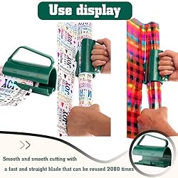 Green Wrapping Paper Roll Cutter Wrapping Paper