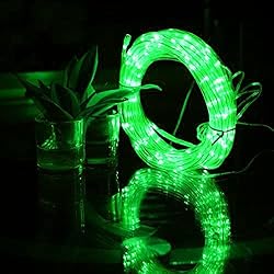 SOCO 2 Pack 120 LED Solar Rope Lights Outdoor,Each