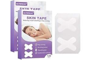 RUNGARD Gentle Transparent White Tape (240PCS) Hypoallergenic, Latex Free & Gentle Sleep Strips On Skin, Mounting Adhesive Craft, Pain Free Removal