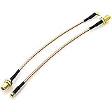 DZS Elec 2pcs RF Connecting Line RG316 High Frequency Wire Jumper 15cm Coaxial Cable Connector FPV Antenna Extender Cable SMA