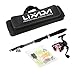 Lixada Spinning Rod and Reel Combos Portable 1.6m Telescopic Fishing Rod Reel Baits Lure Set Full Kit with Storage Bag